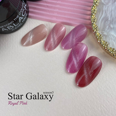 ICE GEL A BLACK Star Galaxy Gel 1274 Tulip Pink 3G