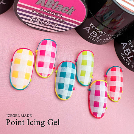 ICE GEL A BLACK Point icing gel 6-color set