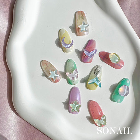 SONAIL Butterfly Clear Stone Purple