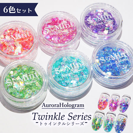 Smint Aurora Hologram Twinkle Series 6-piece Set 1.19g Each