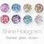 S Mint Shine Hologram Stained Glass SH-3 1g