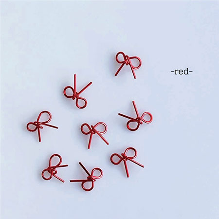 Bonnail Wire Ribbon Red 8P