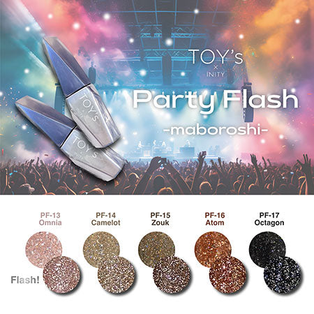 TOY's × INITY Party Flash -Maboroshi- 5-color Set T-PFST5M 12ml Each