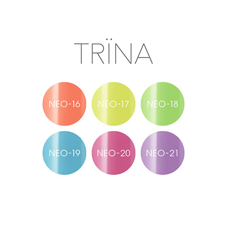 TRINA Color Gel See-through Pastel Neon Set 2.6g Each