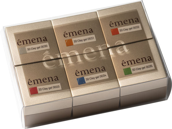 emena 3D Clay Gel 6 Color Set ００３０～００３５ 4g x 6 colors