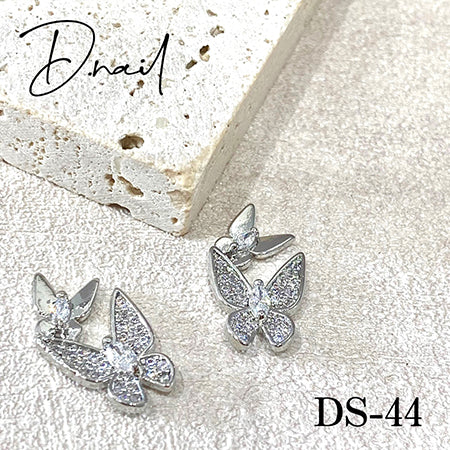 D.nail Jewelry Bijou Parts DS-44 Pair of Butterflies