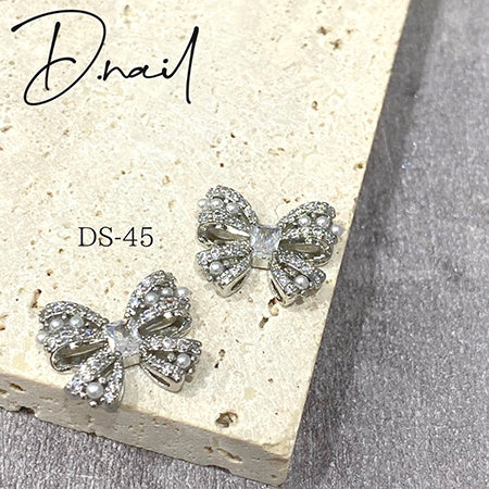 D.nail Jewelry Bijou Parts DS-45 Crystal pearl ribbon