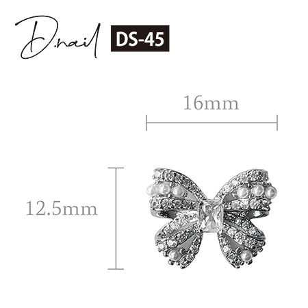 D.nail Jewelry Bijou Parts DS-45 Crystal pearl ribbon