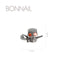 Bonnail Chrome Parts Ruby Skull 2P