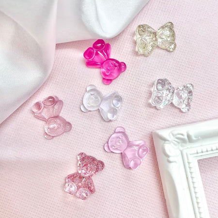 Lily Gel Bear Clear Beads