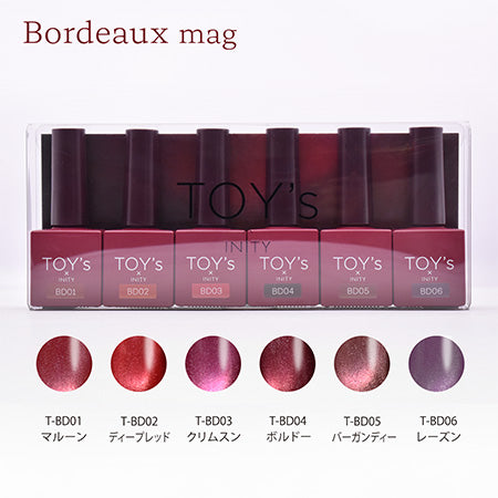 TOY's × INITY Bordeaux Mug Collection T-BDST6 6-color Set Each 7ml