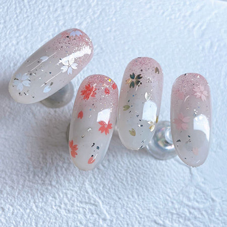 Nail Parfait Mini Sakura Hologram Red Pearl Cherry Blossoms 1g