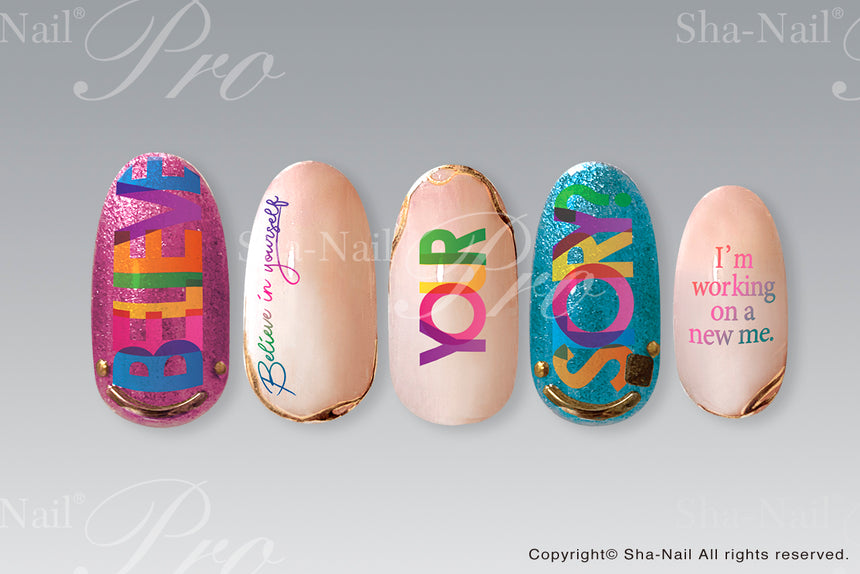 Photo Nail PRO GFC-001 Gradation Font Rainbow