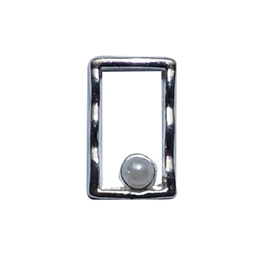 Nail Accessory Wire Square Silver Pearl