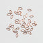 SHAREYDVA Leaf Blank Pink Gold 2.5x5mm 50p