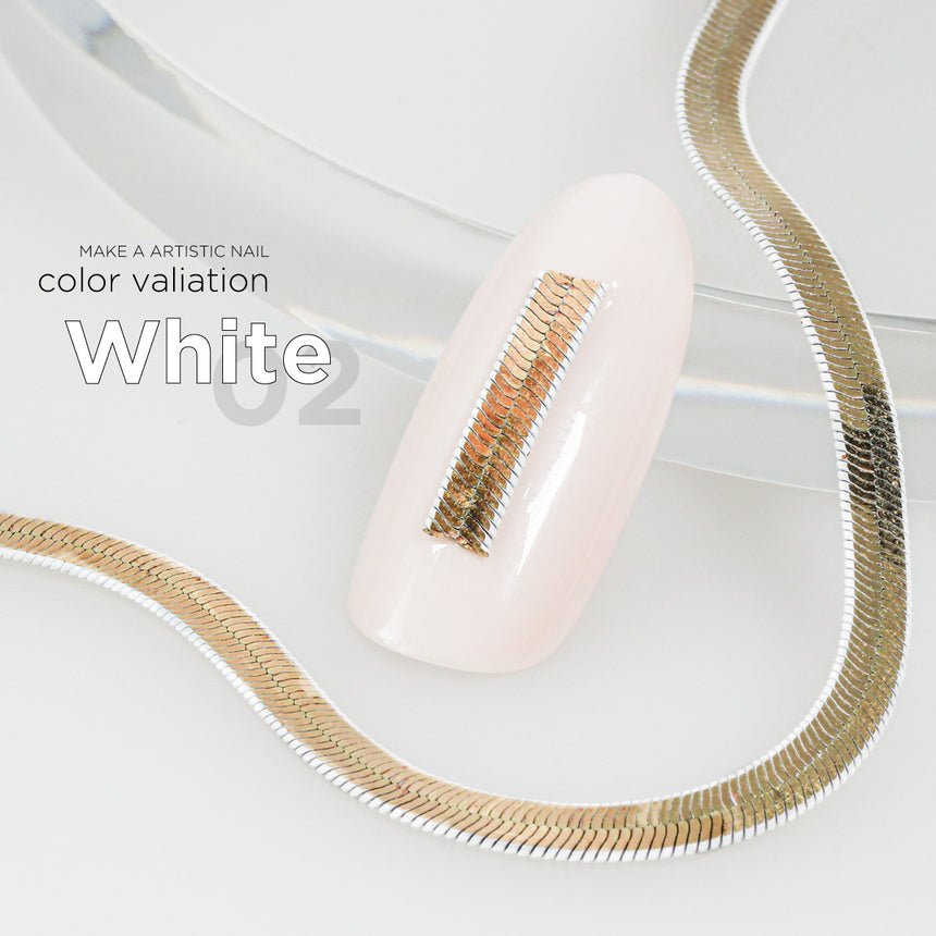 Bonnail chain flat wide snake White