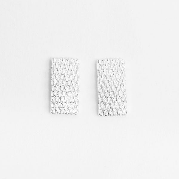 SHAREYDVA Nail Parts Mesh Morocco Rectangle Silver