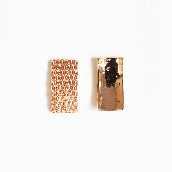 SHAREYDVA Nail Parts Mesh Morocco Rectangle Pink Gold