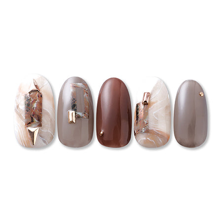 Sha-Nail Charm Starlight Stone Brown CH-003BR