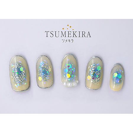 Tsumekira Winter Botanical White Gold   SG-WBO-102