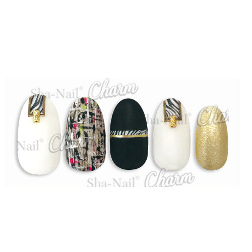 Copy Nail Charm  Zebra Parts Gold