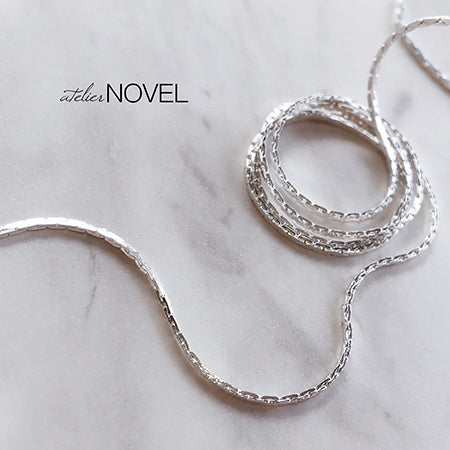 NOVEL ◆ Schlank Chain Bright Silver