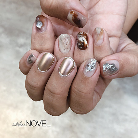 NOVEL ◆ Sparkle Plume Champagne Gold