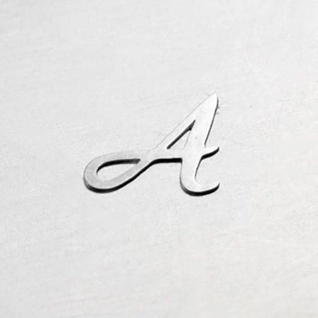 Jewelry-Nail LP-0831 Cursive A Silver