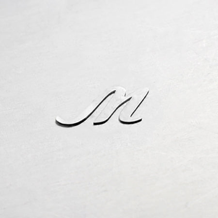 Jewelry-Nail LP-0843 cursive M Silver