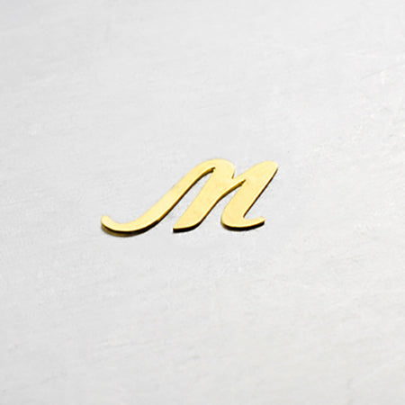 Jewelry-Nail LP-0843 cursive M Gold