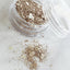 NOVEL ◆ Matte beige sand glitter