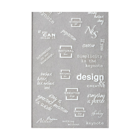 LF style line film  emblem note white 1 sheet