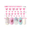 Sha Nail Charm  CH-018p Romantic Heart Shine Pink　