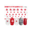 Sha Nail Charm  CH-019r  Romantic Star Shine Red