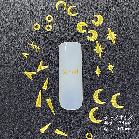 SONAIL SONAIL FY000077 Night sky studs assorted gold