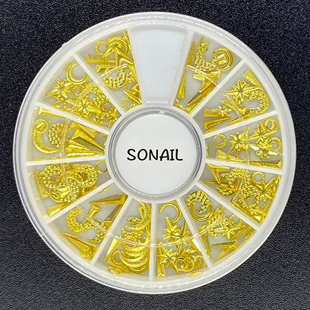 SONAIL SONAIL FY000077 Night sky studs assorted gold