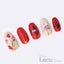 Tsumekira [Latte] Prune. Produce 1 Heart girls nail  LT-PLU-101