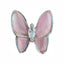 MATIERE Silver frame butterfly parts  Rose pink 2p