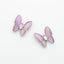 MATIERE Silver frame butterfly parts  Purple 2p