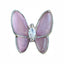 MATIERE Silver frame butterfly parts  Purple 2p