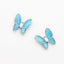 MATIERE Silver frame butterfly parts  Blue 2p