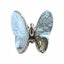 MATIERE Silver frame butterfly parts  Blue 2p