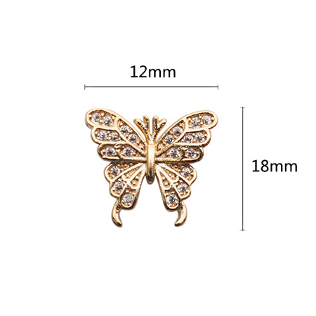 Nail Accessories Pave Stone Papillon  2p