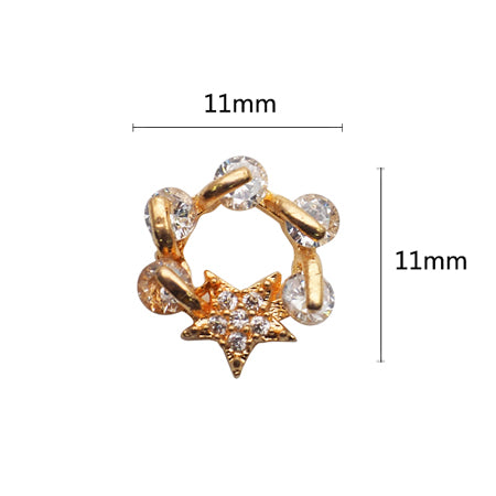 Nail accessories bijou wreath  2p