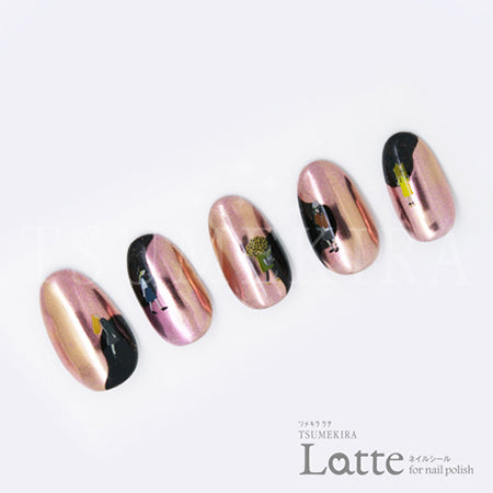 Tsumekira [Latte] flicka nail arts Produce 4seasons GIRLS