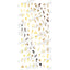 Tsumekira flicka nail arts Produce 3 nordic garden gold