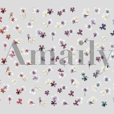 Amaily nail stickers   No. 1-28 Pressed flower (mix)