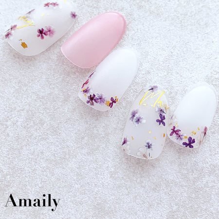 Amaily nail stickers   No. 1-28 Pressed flower (mix)