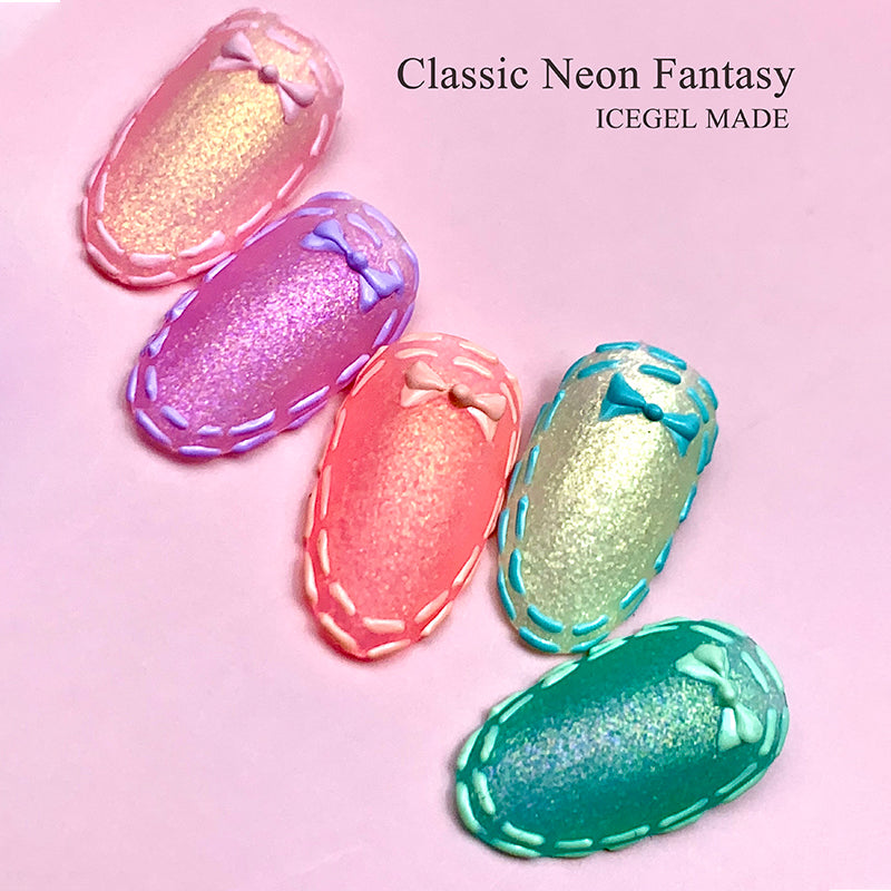 ICE GEL A BLACK Classic Neon Fantasy Gel 1240 Aurora Sunset 3g