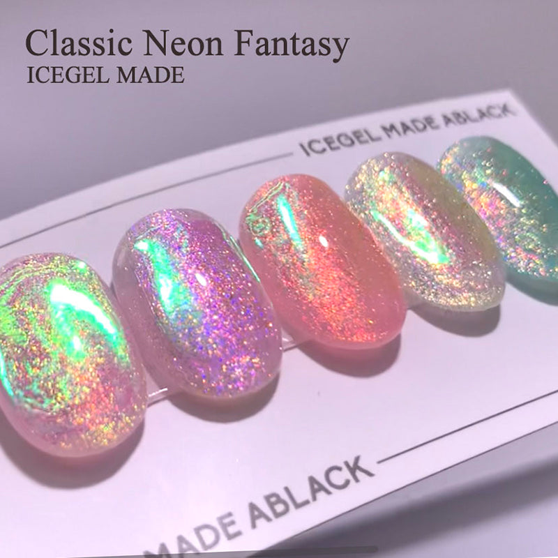 ICE GEL A BLACK Classic Neon Fantasy Gel 1240 Aurora Sunset 3g